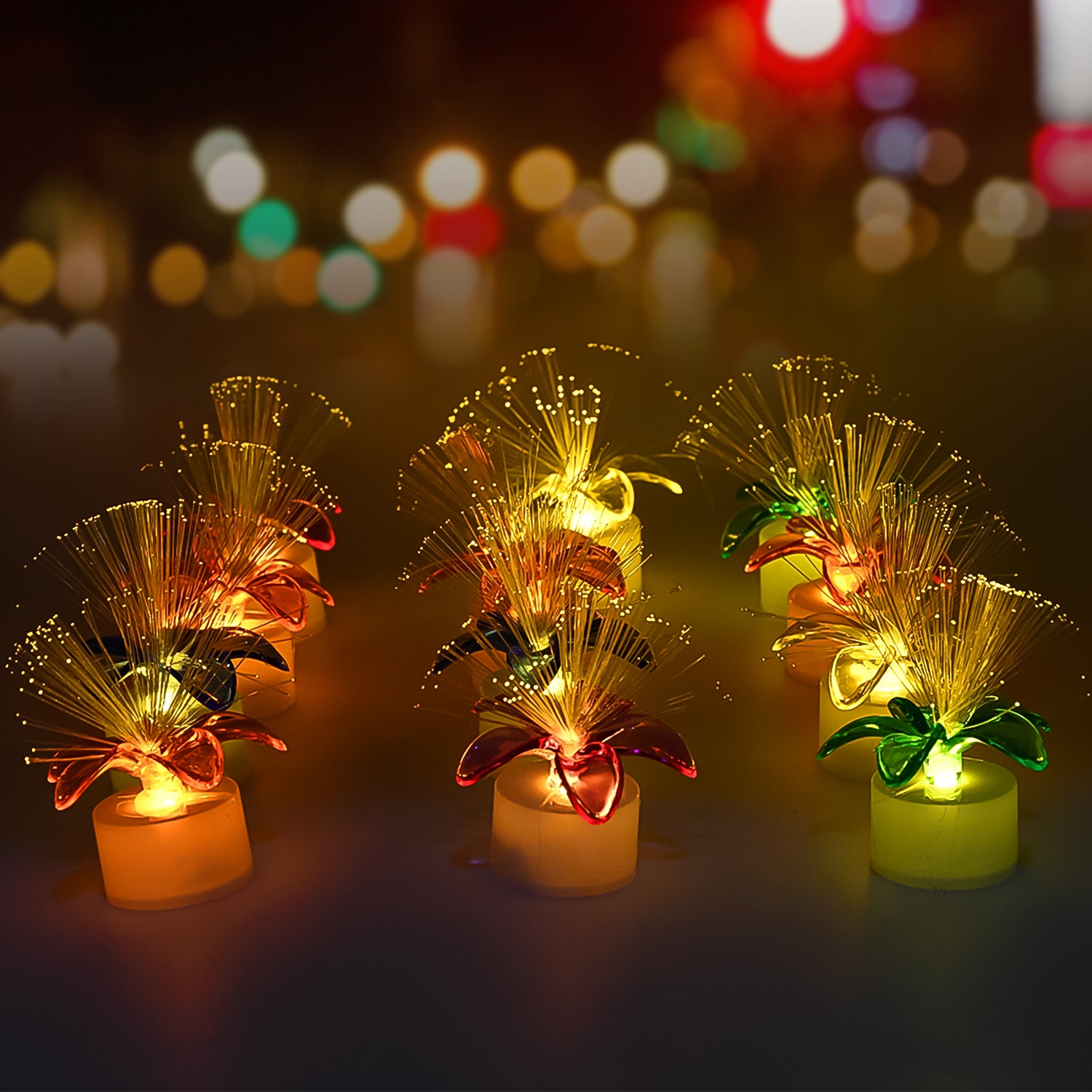 6237 Fiber Optic Light Mini Color Change Led Table Centerpieces  Light Up Candle - Pack Of 12 6237 Fiber Optic Light Mini Color Change Led Table Centerpieces  Light Up Candle - Pack Of 12
